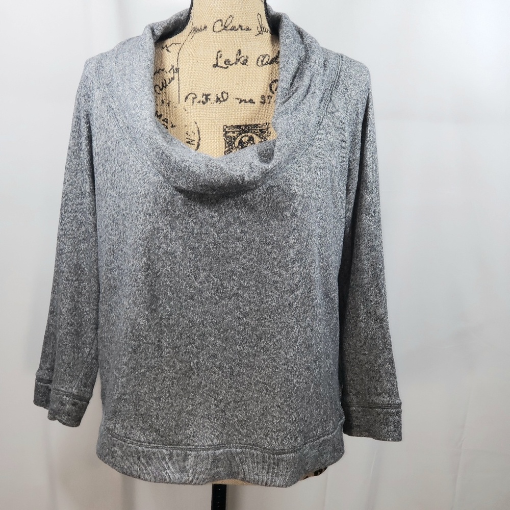 Express gray cowl neck sweatshirt size small